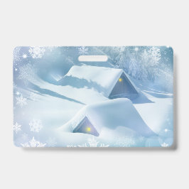 Schneedecke in einem Wald Ausweis