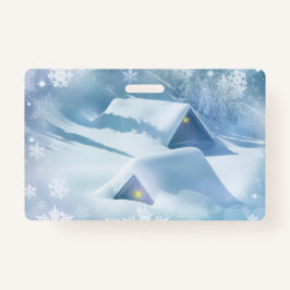 Schneedecke in einem Wald Ausweis