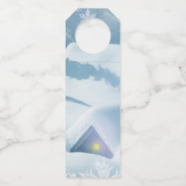 Schneedecke in einem Wald Flaschenanhänger