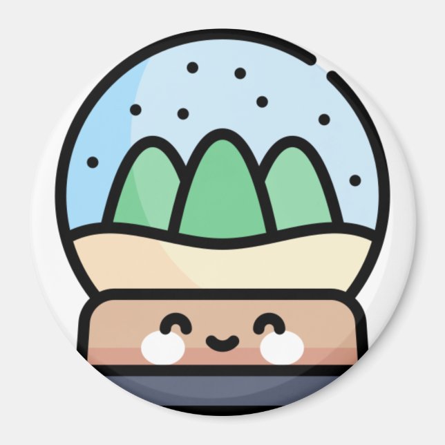 Schneedecke Magnet (Vorne)