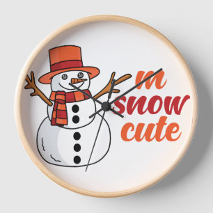 Schneedecke Uhr
