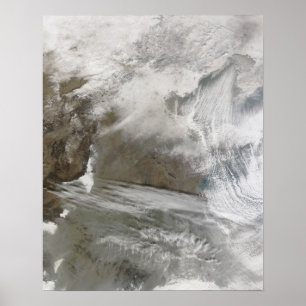 Schneedecke umkreisen BO Hai Poster