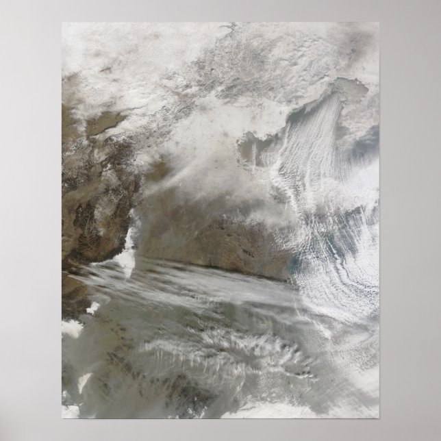 Schneedeckenumkreise Bo Hai Poster (Vorne)