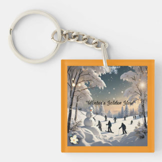 "Schneedeckte Bliss" Schlüsselanhänger