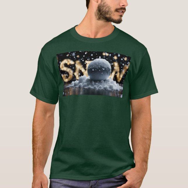 Schneedesign T-Shirt (Vorderseite)