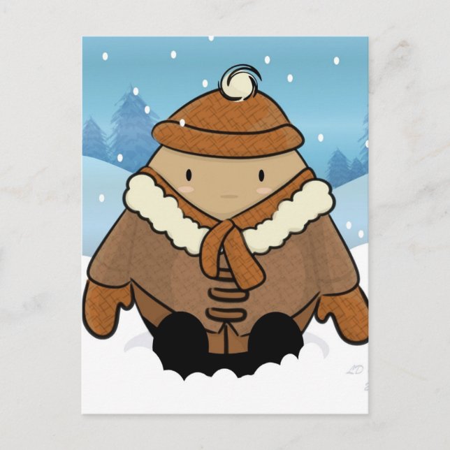 Schneeeier Postkarte (Vorderseite)