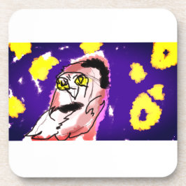 Schneeeule Getränkeuntersetzer