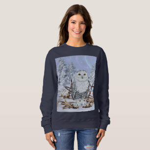 Schneeeule im Schnee Sweatshirt