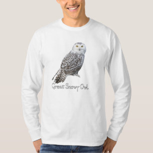 Schneeeule Langarm-T-Shirt T-Shirt