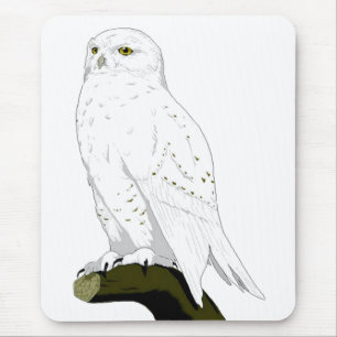 Schneeeule Mousepad