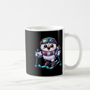 Schneeeule Ski fahren süße Eulen Skifahrer Kaffeetasse