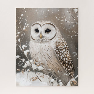 Schneeeule Winter Schnee Puzzle