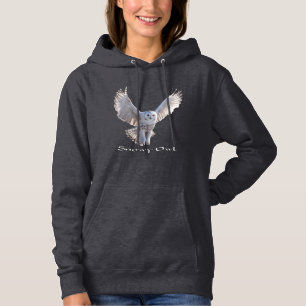 Schneeeulen-Kapuzenpullover Hoodie