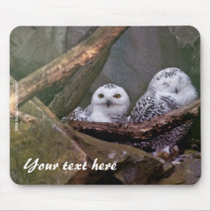 Schneeeulen-Mauspad Mousepad