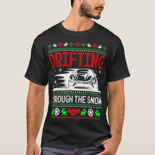 Schneefahrer Auto-Lover-T-Shirt treiben durch die  T-Shirt