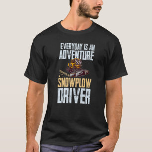 Schneefahrerschnee für den Schneefahrer der Lkw-Ma T-Shirt