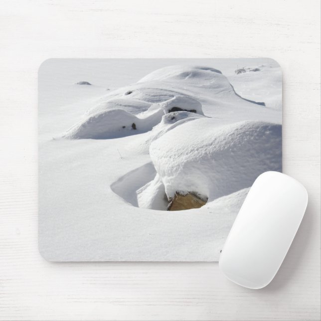 Schneefahrten über das Foto Rocks Mousepad (Mit Mouse)