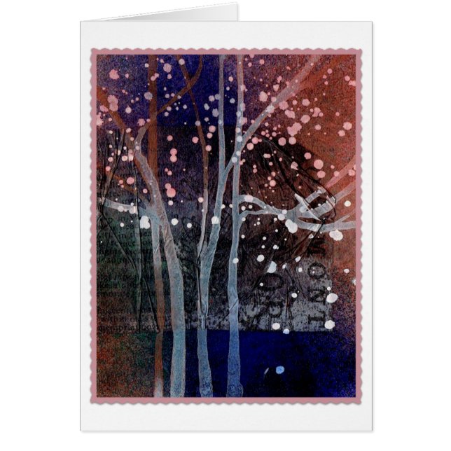 Schneefall - Blindkarte (Vorne)