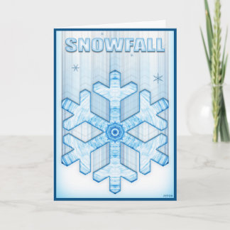 Schneefall Feiertagskarte