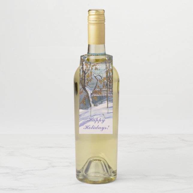 Schneefall Flaschenanhänger (Auf Flasche)