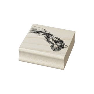 Schneefall Gummistempel