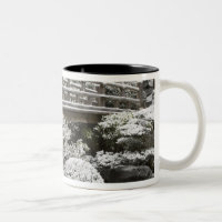Schneefall im Japanischen Garten Portland,