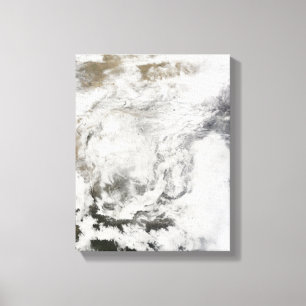 Schneefall in der China Leinwanddruck