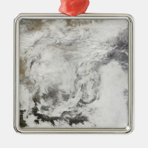 Schneefall in der China Ornament Aus Metall