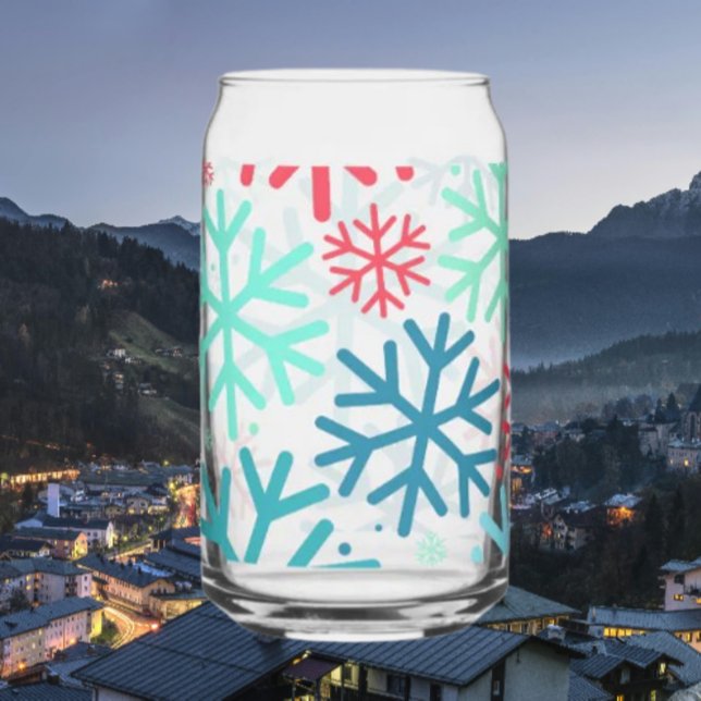 Schneefall kann Glass Dosenglas (Von Creator hochgeladen)