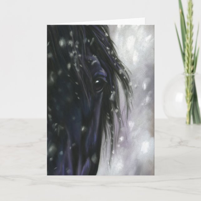 Schneefall Karte (Vorderseite)