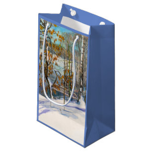 Schneefall Kleine Geschenktüte