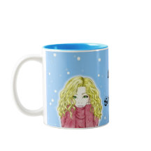 Schneefall-Mädchen-Tasse