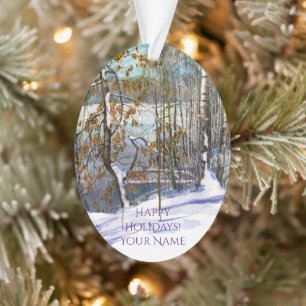 Schneefall Ornament