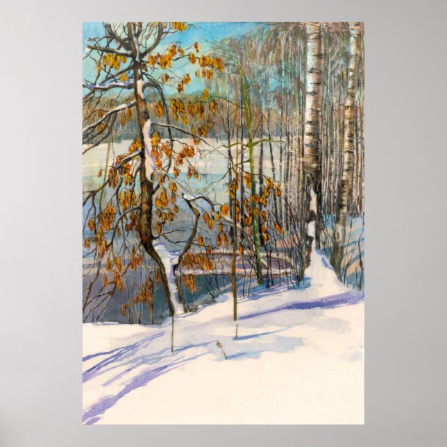 Schneefall Poster (Vorne)