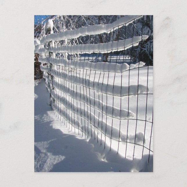 Schneefall ~ Postkarte (Vorderseite)