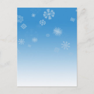 Schneefall Postkarte
