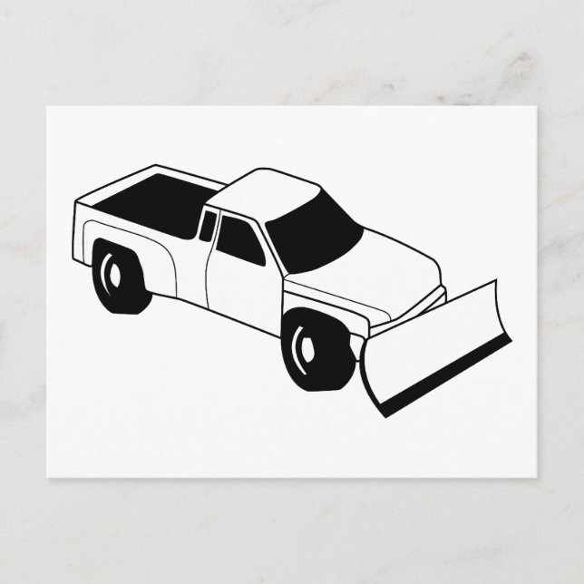 Schneefall Postkarte (Vorderseite)