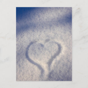 Schneefall Postkarte