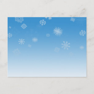 Schneefall Postkarte
