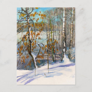 Schneefall Postkarte