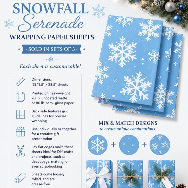 Schneefall Serenade Geschenkpapier Set (Von Creator hochgeladen)