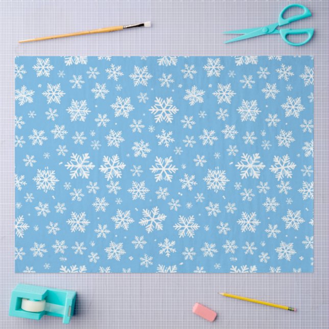Schneefall Serenade Seidenpapier (Basteln)