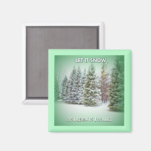 Schneefall Serenity Minze Magnet