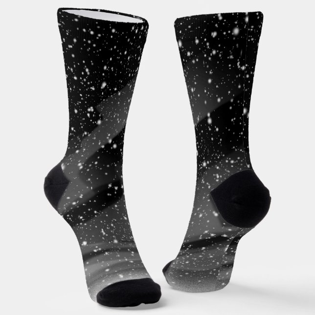 Schneefall Socken (Gewinkelt)