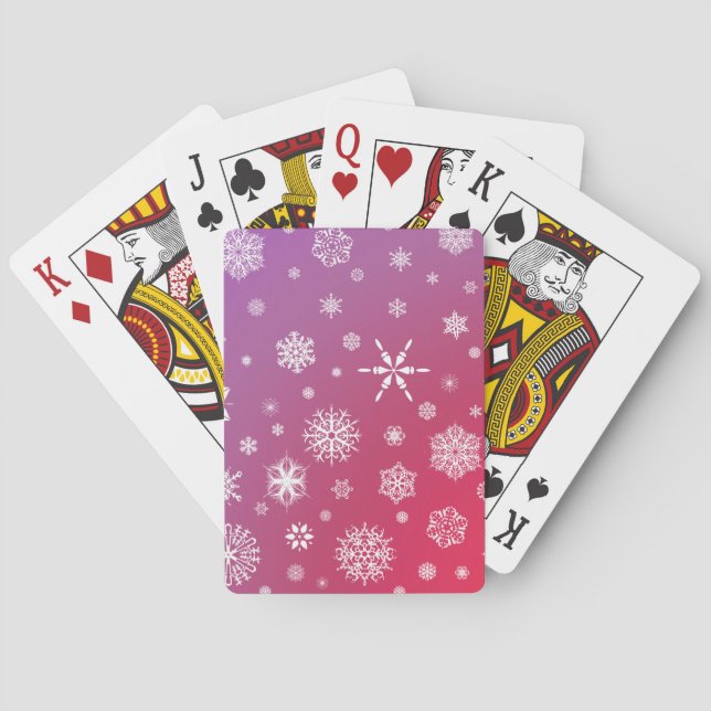 Schneefall Spielkarten (Rückseite)