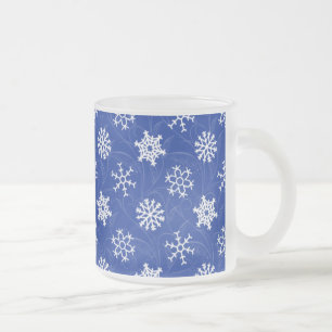 Schneefall-Strudel-Winter-Feiertags-Tasse Mattglastasse