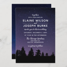 Schneefall-Winterhochzeit mit Kiefern