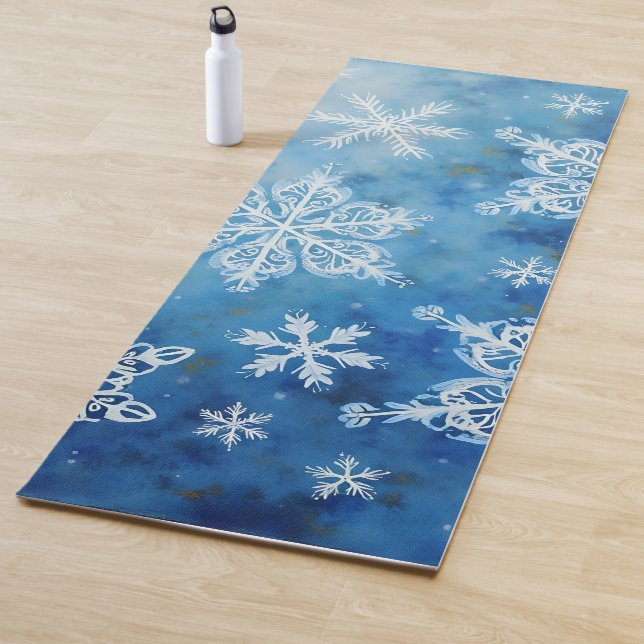 Schneefall Yoga Mat Yogamatte (Beispiel)