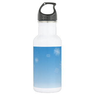 Schneefälle Edelstahlflasche
