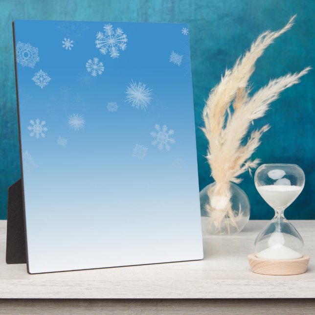 Schneefälle Fotoplatte (Seite)